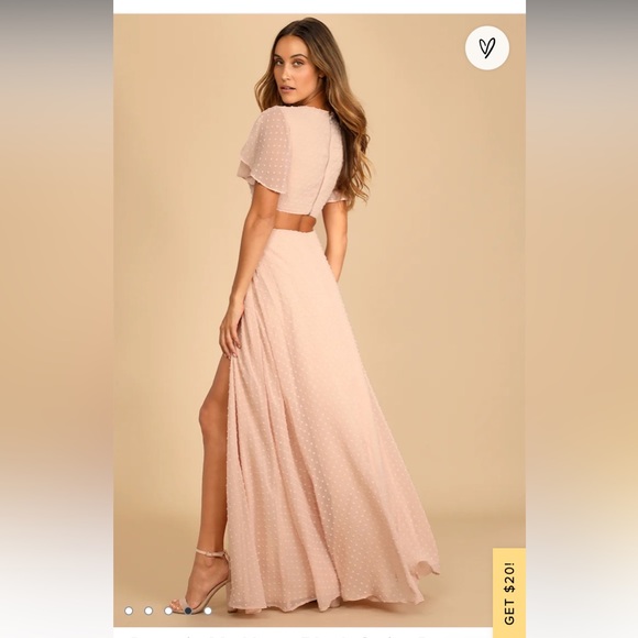 Lulus maxi dress size medium. No alterations. - Picture 2 of 2